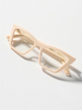 I-Sea+Maeve Cream Rectangle Blue Light Glasses